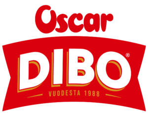 Dibon ja Oscarin logo, jossa molempien brändien nimet